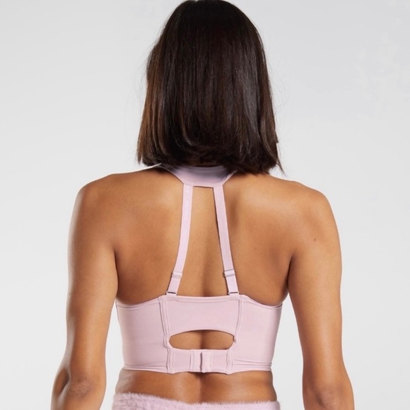 Gymshark x Whitney Simmons Longline Bra in Pressed Petal Pink - Picture 3 of 7